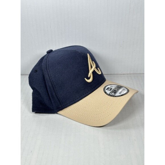 New Era Atlanta Braves MLB 9FORTY A-Frame Moleskin Crown Adjustable Hat Cap NWT - Picture 3 of 5